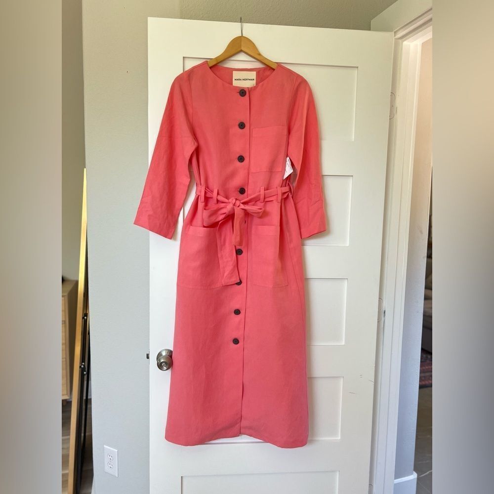 Mara Hoffman Pink Midi Dress